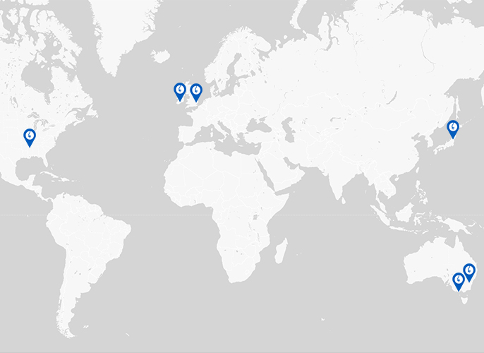 Our facilities map